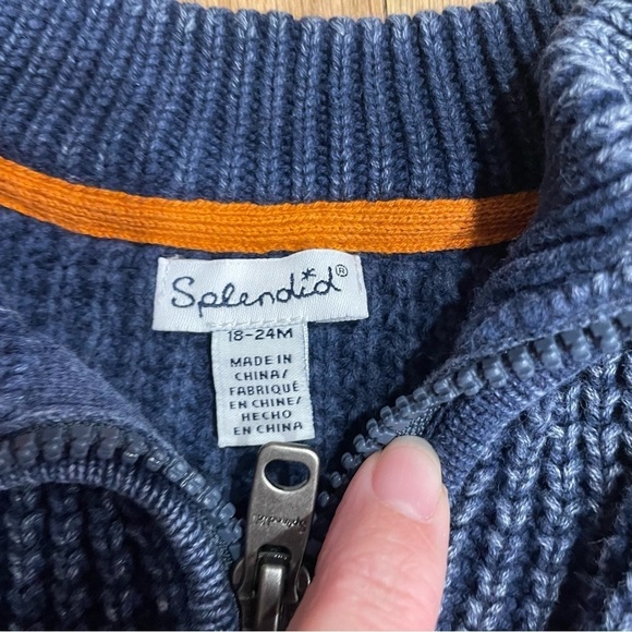 Splendid Quarter Zip Knit Sweater - Picture 4 of 6